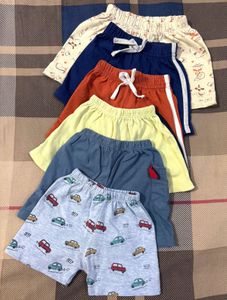 Combo-1 Baby Romper &amp; 6 Sets Of Daily Wear Shorts