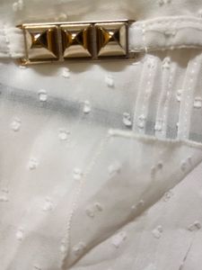 Elegant White Ruffle Top
