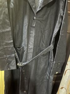 Belted Black Trench Coat