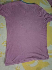 Mauve Long Sleeve V-Neck Tee