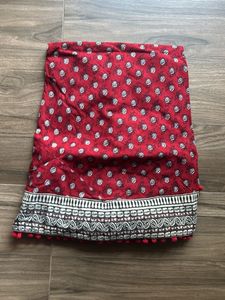 Festive Red A Line Long Kurta