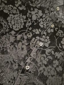 New Floral Velvet black Shirt