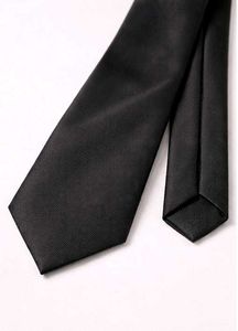 Solid Black Tie
