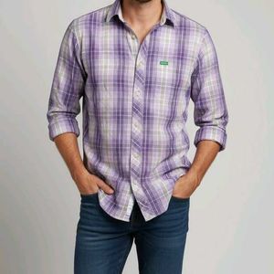 Purple Plaid Shirt