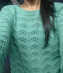 Sea Green Knit Sweater