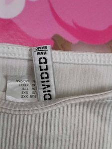 (407)White Ribbed Tank Top