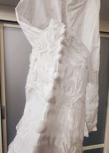 White Lucknowi Chicken Kari Kurta Set