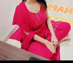 Pink Plazo Kurta Set