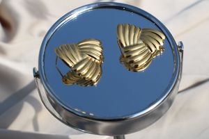 Elegant Gold Plated Knot Design Earrings