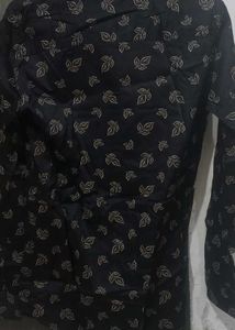 Leaf Print Casual Shirt