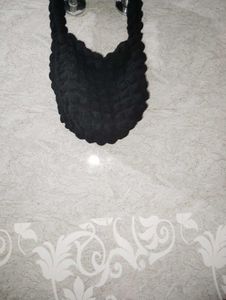 Black Crochet Bag