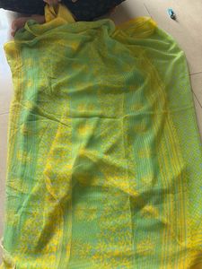 Green & Yellow Sari