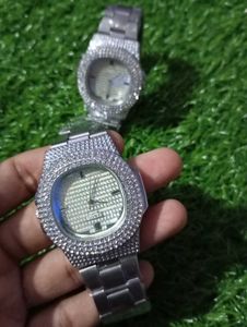 (Pack Of 2) Iced Out Diamond Watch 🔥