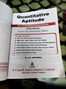 Quantitative Aptitude by Dr. R.S. Aggarwal