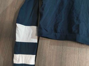 Striped Sleeve Crop Top