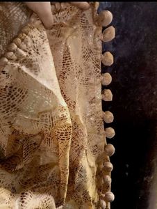 Ethnic Gwon With Long Shurug Thread Work