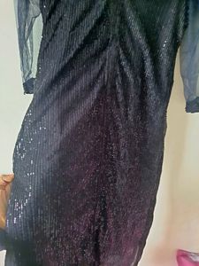 Jet BLACK Full Sequence Kurti
