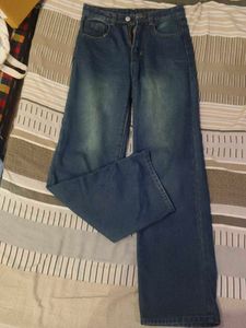 Wide Leg Denim Jeans