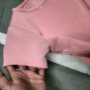 Peach colour Crop Top