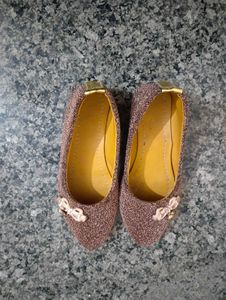Sparkly Bronze Ballerinas