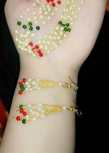 Pearl Necklace &amp; Earring Set