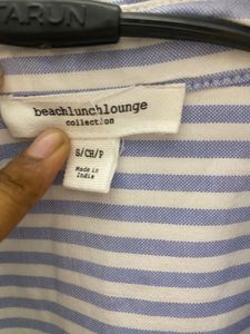 Striped Button-Down Shirt [ S/M/L] Available