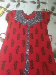 Red Maxi ❤ With Duppata