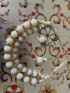 Pearl Necklace &amp; Earring Set-Garba nights