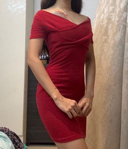 Red Bodycon Mini Dress