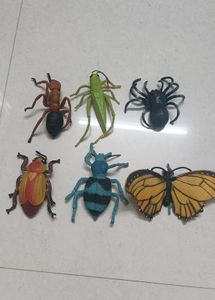 Toy Bugs Set 6pieces.