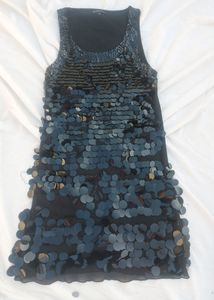Black Party Wear Mini Dress🫧ೀ