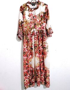 🥀Floral Printed Korean Dress 😍🫰👗