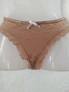 Lace Trim Panties with Bow