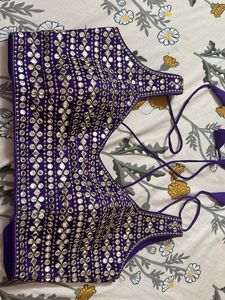 Purple Embellished Blouse