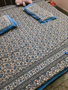 Floral Double Bedsheet with pillow cover