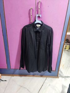 Men's Black Long Sleeve Casual Shirt