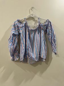 Striped Off-Shoulder Top