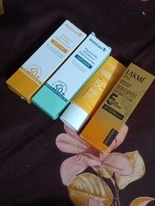 Combo Of 4 Sunscreen New Seal Pack No Coin Spf 50+