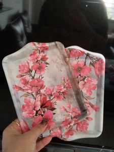 Floral Decorative Tray