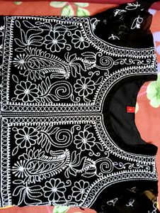Chikankari A Line Kurti