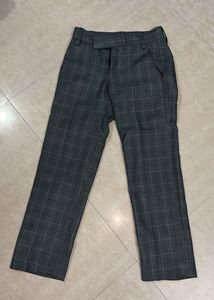 Gray Plaid Pants