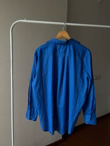 NEW LOOK Broderie Anglaise Blue Shirt