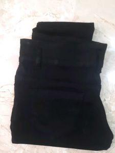 New Solid Black Jeans Pant. Size 32in.
