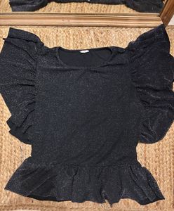 Sparkly Ruffle Top