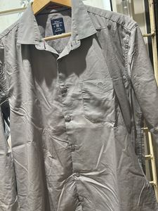 Gray Button-Down Shirt