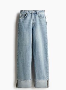 straight turn up jeans
