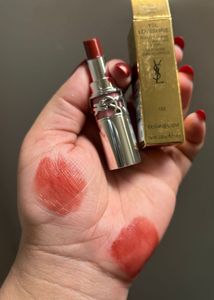 YSL Loveshine Rogue Highshine caring Lipstic