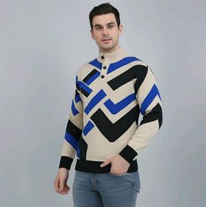 Stylish Geometric Pattern Sweater