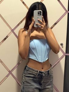 Blue Corset Top