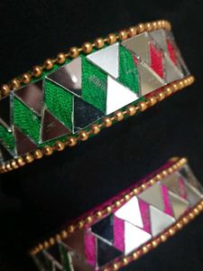 mirror work bangles